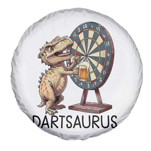 Dartsaurus Spare Tire Cover Funny Dinosaur Dart Player Gift TS12 Print Your Wear