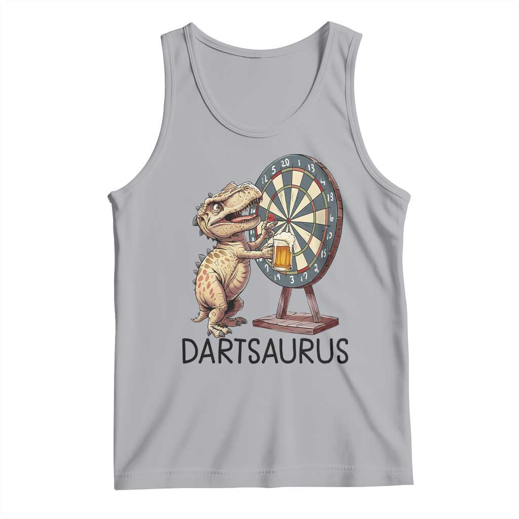 Dartsaurus Tank Top Funny Dinosaur Dart Player Gift TS12 Athletic Heather Print Your Wear