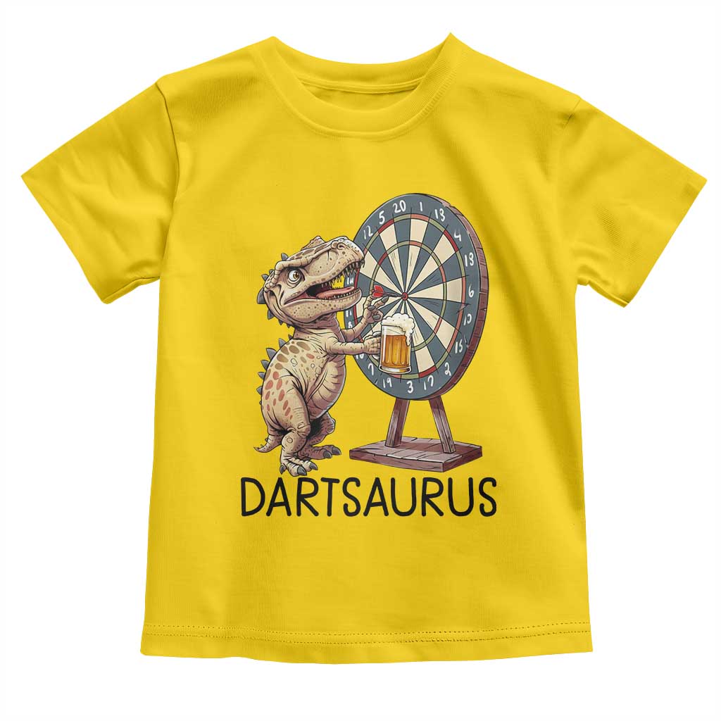 Dartsaurus Toddler T Shirt Funny Dinosaur Dart Player Gift TS12 Daisy Print Your Wear