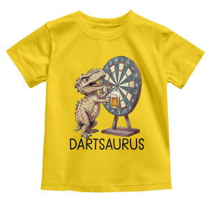 Dartsaurus Toddler T Shirt Funny Dinosaur Dart Player Gift TS12 Daisy Print Your Wear