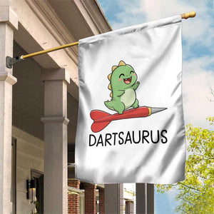 Cute Dartsaurus Playing Dart Garden Flag Dinosaur Lover Gift TS12 Print Your Wear