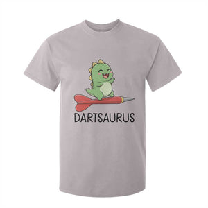 Cute Dartsaurus Playing Dart T Shirt For Kid Dinosaur Lover Gift TS12 Ice Gray Print Your Wear