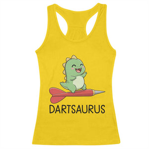 Cute Dartsaurus Playing Dart Racerback Tank Top Dinosaur Lover Gift TS12 Daisy Print Your Wear