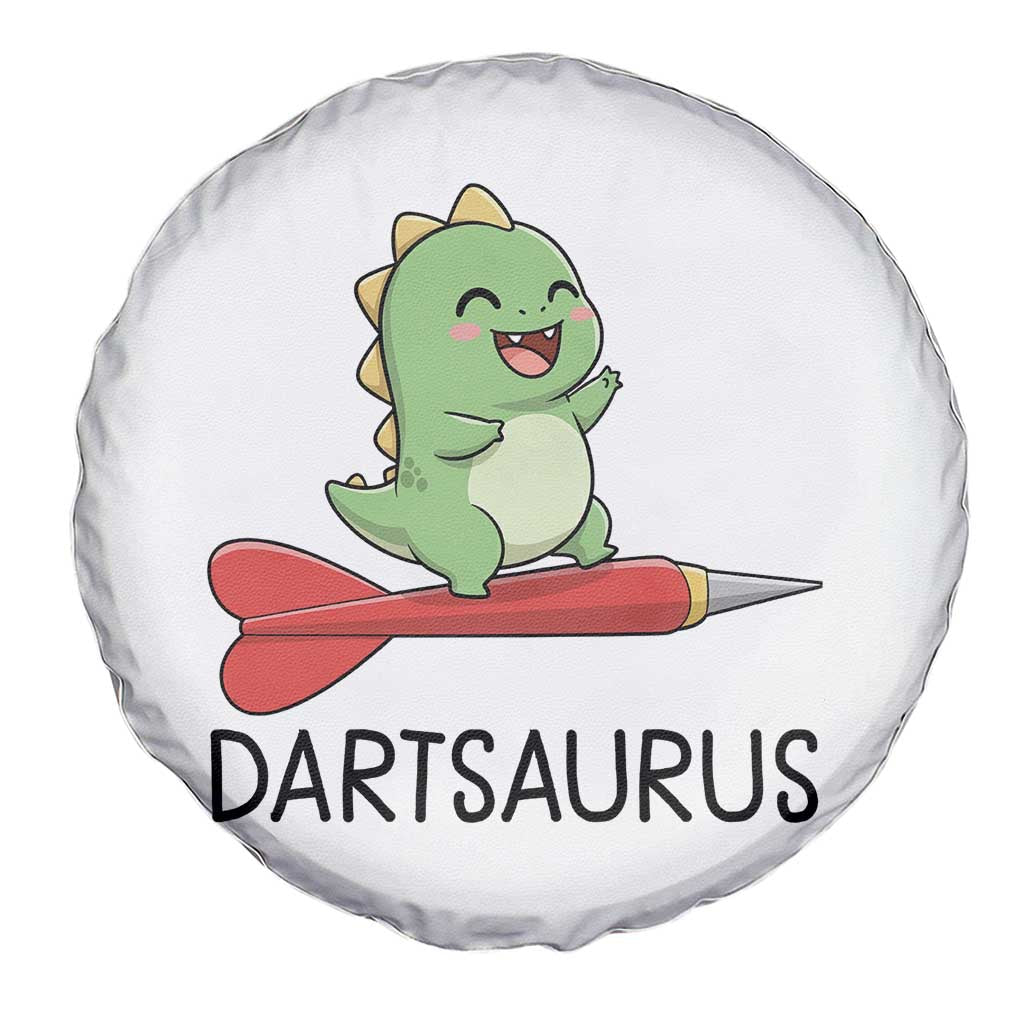 Cute Dartsaurus Playing Dart Spare Tire Cover Dinosaur Lover Gift TS12 Print Your Wear