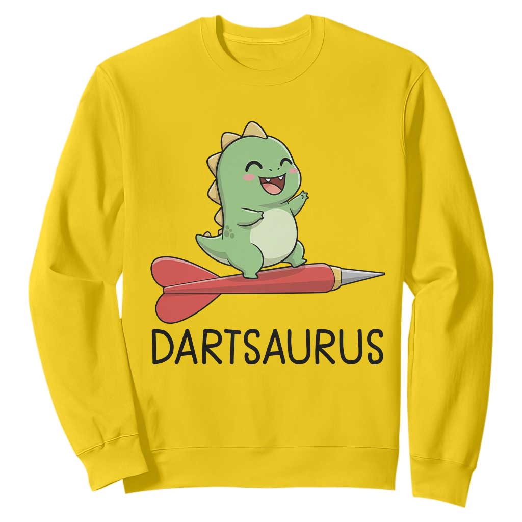 Cute Dartsaurus Playing Dart Sweatshirt Dinosaur Lover Gift TS12 Daisy Print Your Wear