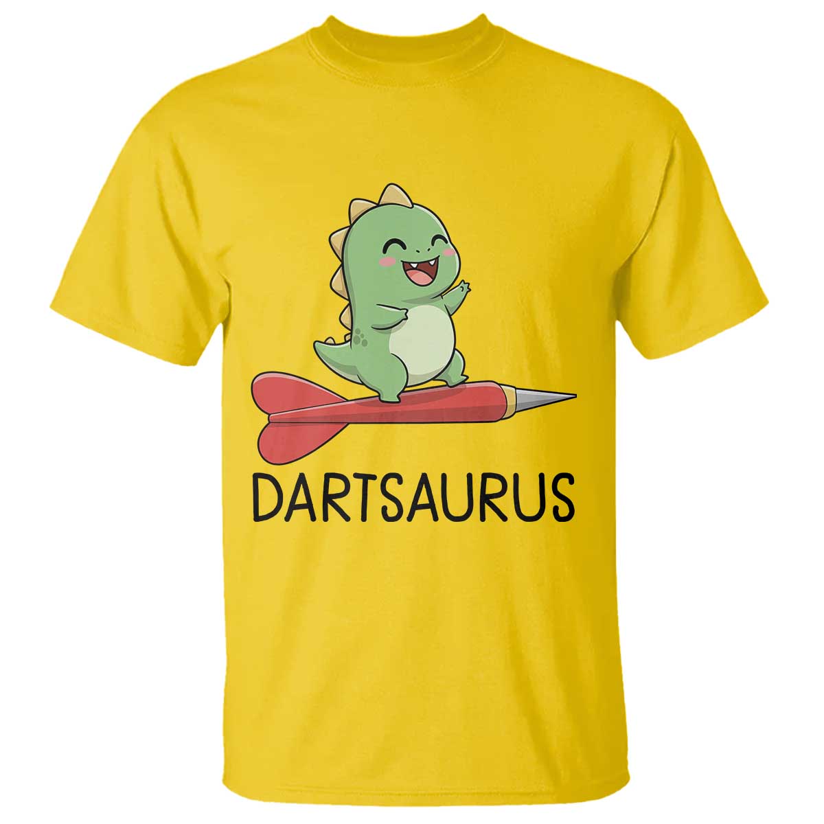 Cute Dartsaurus Playing Dart T Shirt Dinosaur Lover Gift TS12 Daisy Print Your Wear