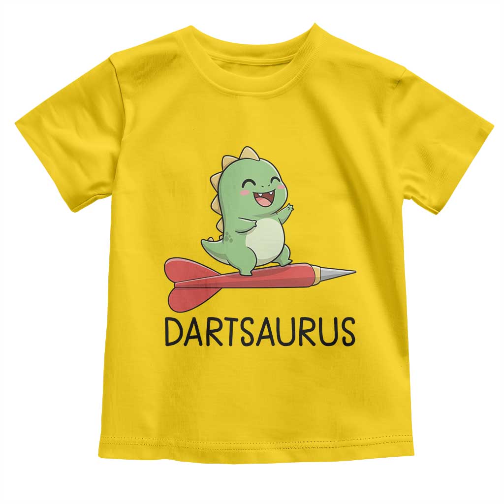 Cute Dartsaurus Playing Dart Toddler T Shirt Dinosaur Lover Gift TS12 Daisy Print Your Wear
