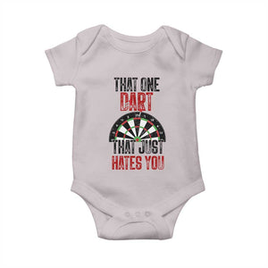 That One Dart That Just Hates You Baby Onesie Funny Dartist Gift TS12 Ice Gray Print Your Wear