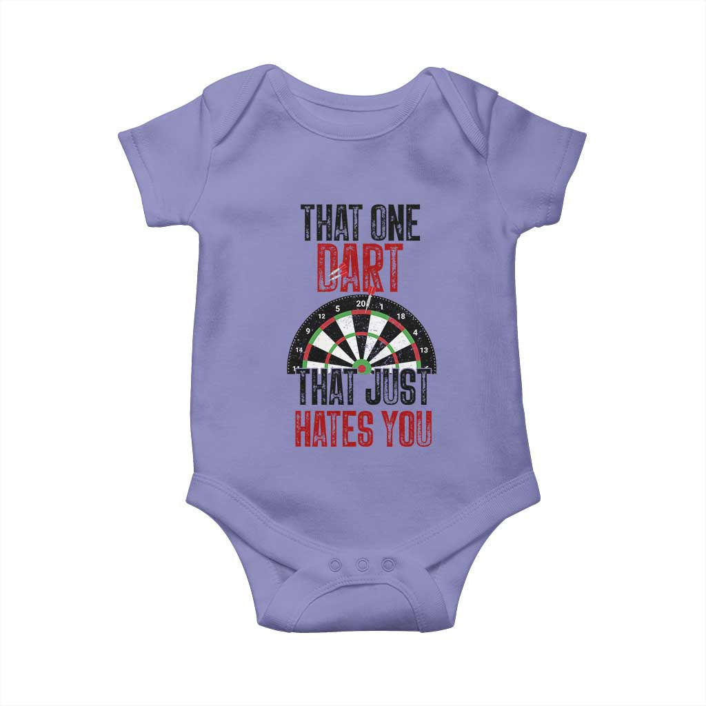 That One Dart That Just Hates You Baby Onesie Funny Dartist Gift TS12 Violet Print Your Wear