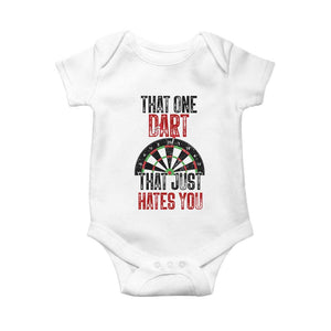 That One Dart That Just Hates You Baby Onesie Funny Dartist Gift TS12 White Print Your Wear