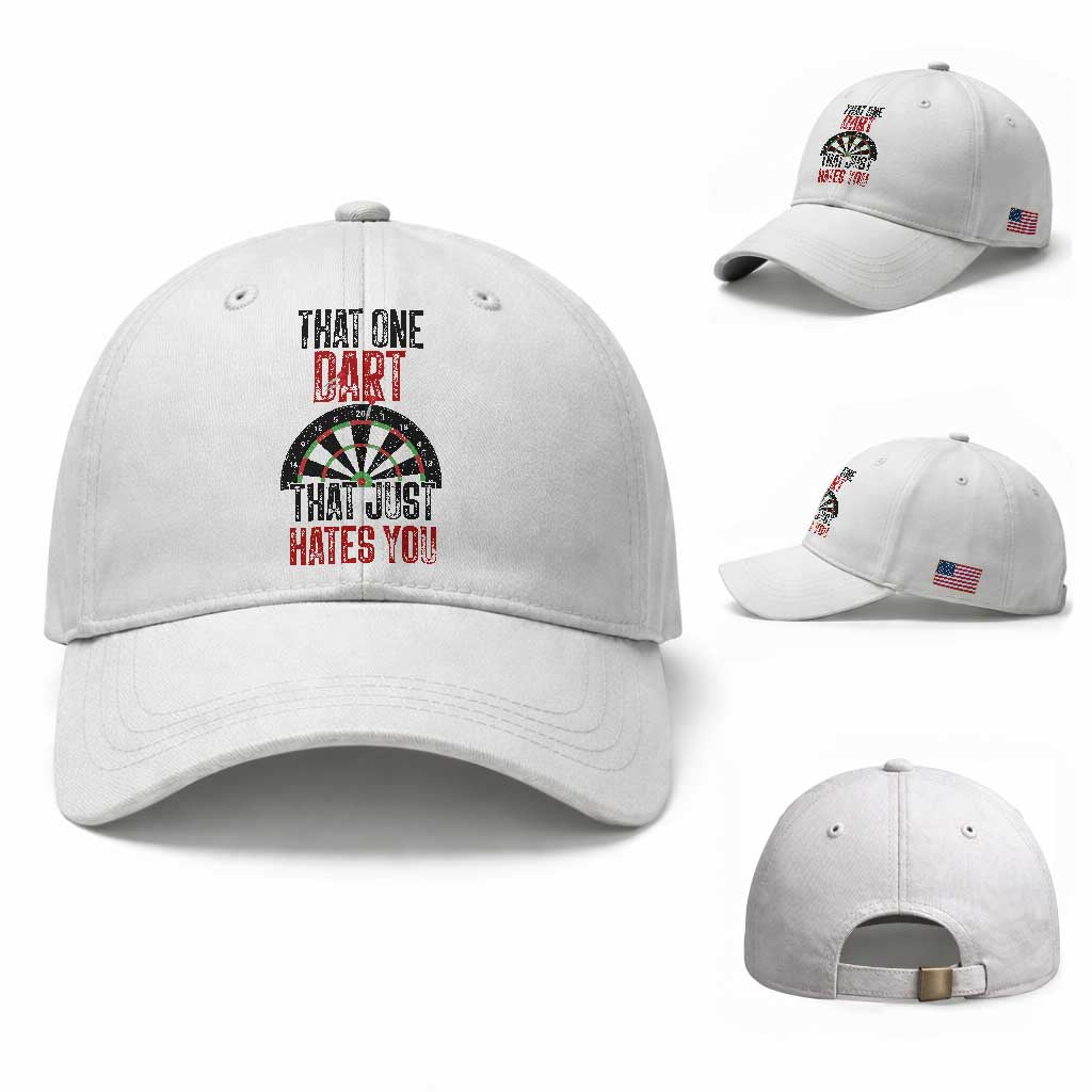 That One Dart That Just Hates You Baseball Cap Funny Dartist Gift TS12 Baseball Cap Universal Fit White Print Your Wear