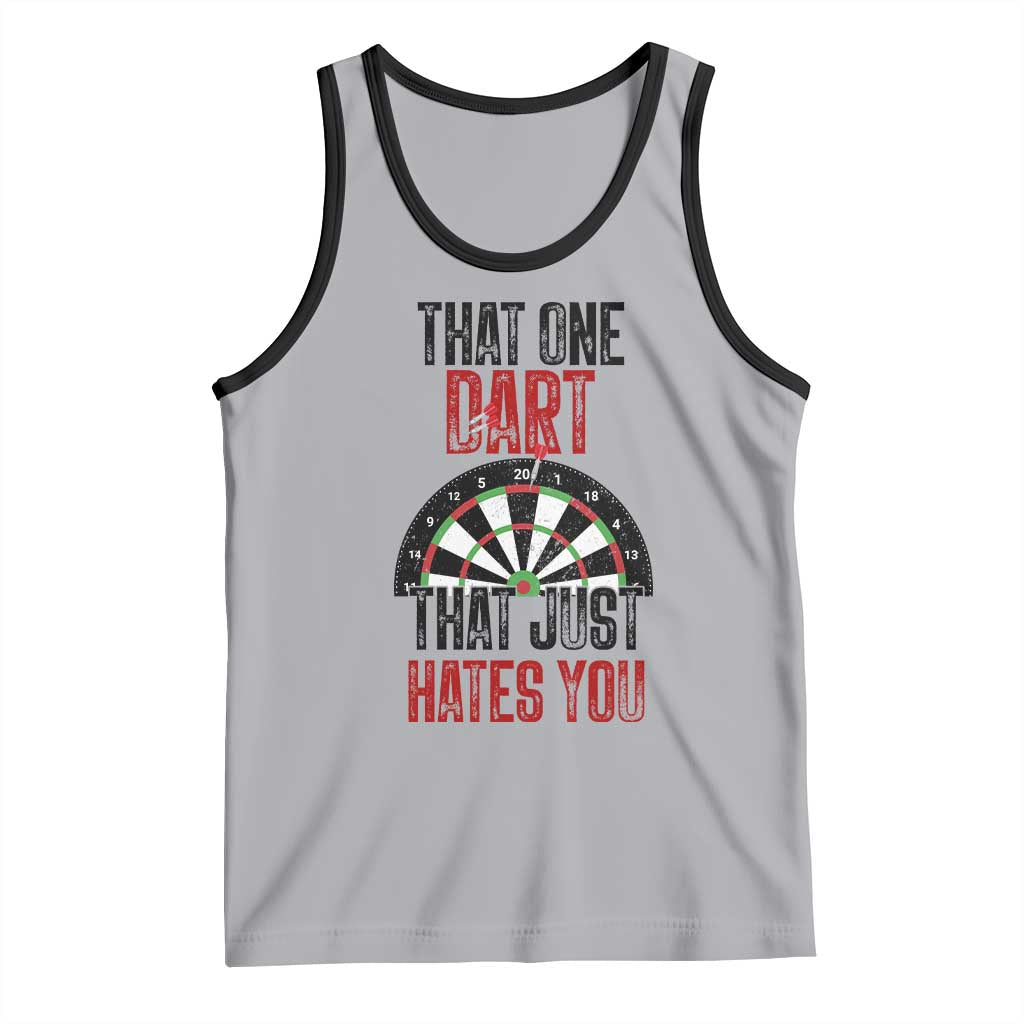 That One Dart That Just Hates You Tank Top Funny Dartist Gift TS12 Athletic Heather Black Print Your Wear