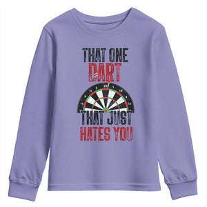That One Dart That Just Hates You Youth Sweatshirt Funny Dartist Gift TS12 Violet Print Your Wear