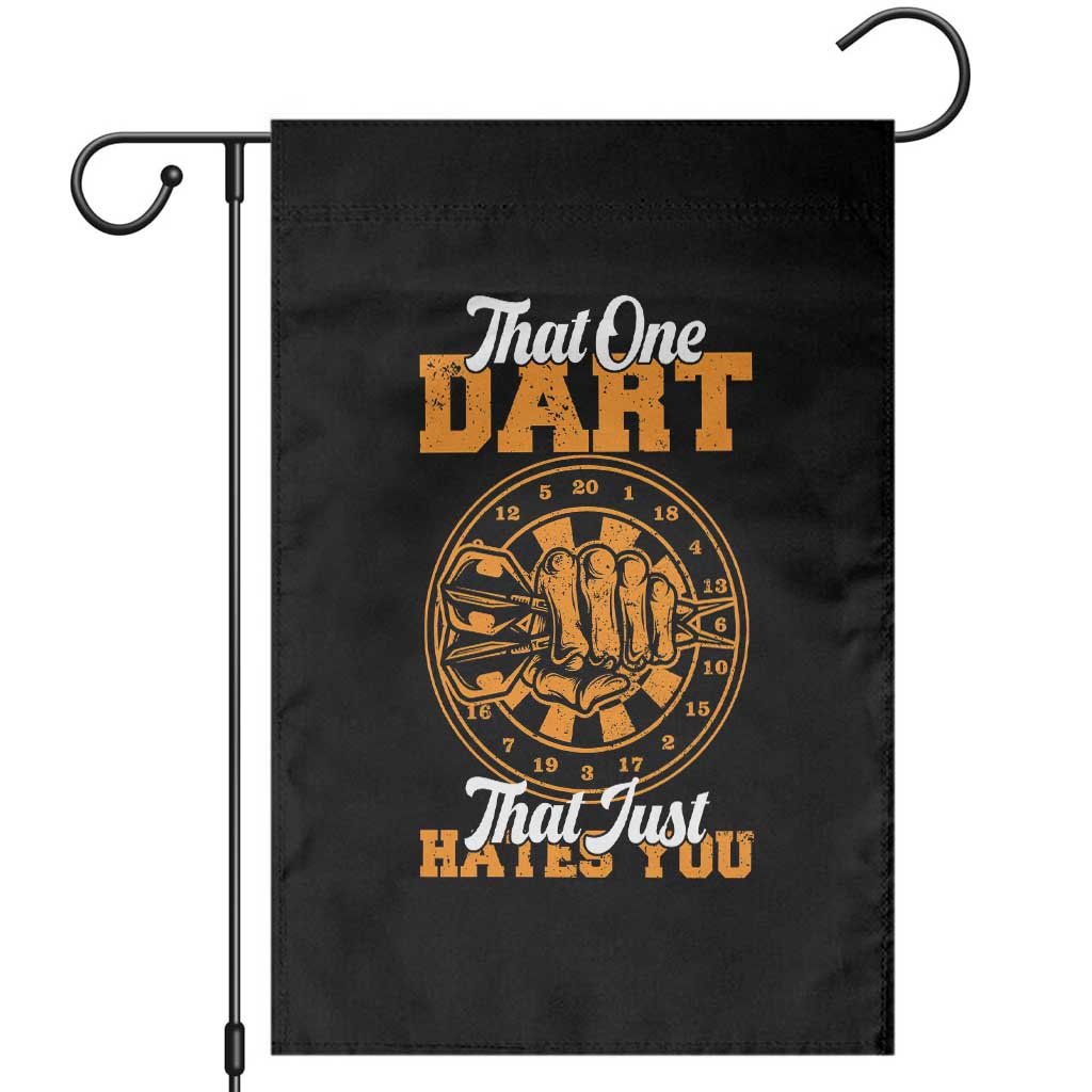Funny Dartist Pub Game Garden Flag That One Dart That Just Hates You TS12 Black Print Your Wear