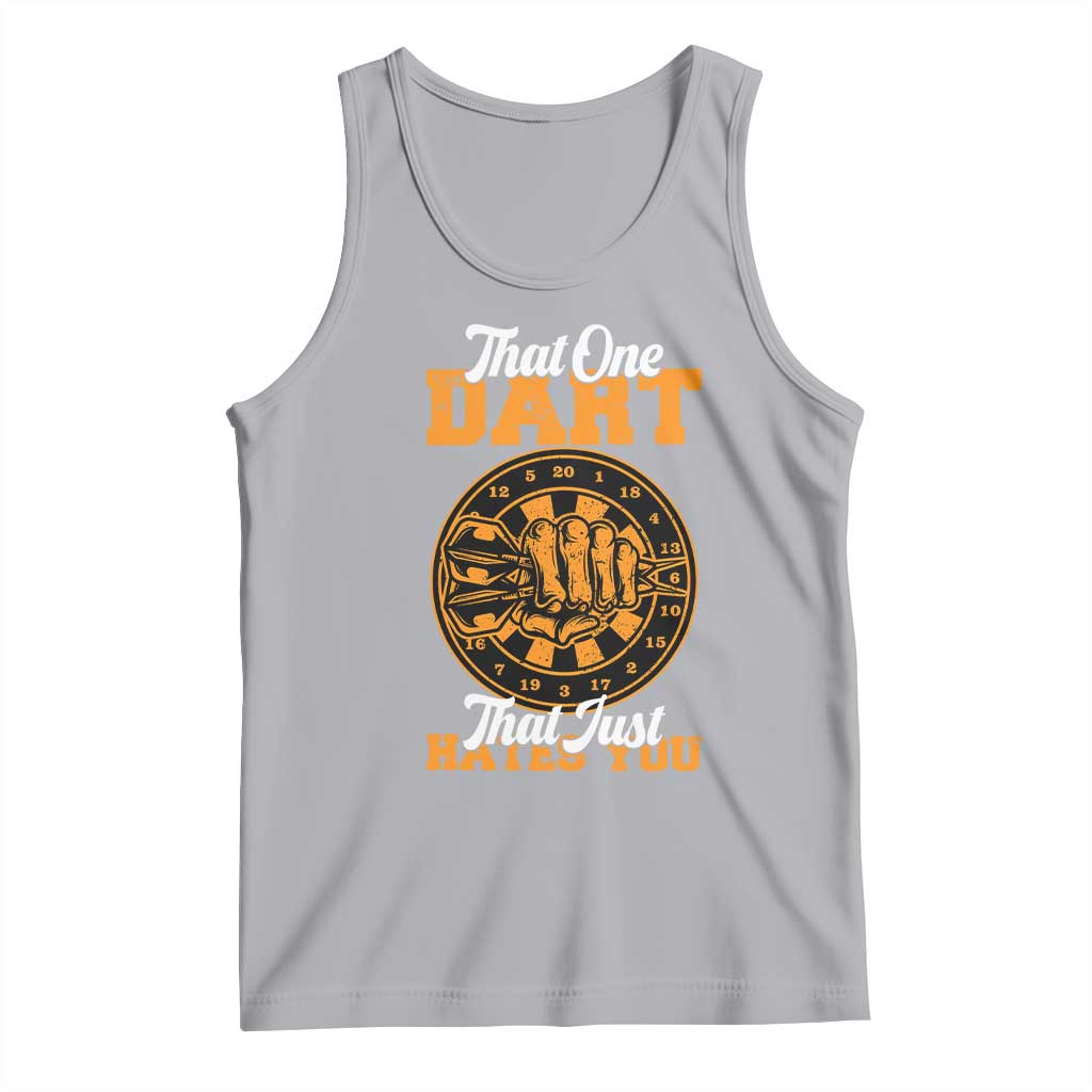 Funny Dartist Pub Game Tank Top That One Dart That Just Hates You TS12 Athletic Heather Print Your Wear