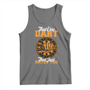 Funny Dartist Pub Game Tank Top That One Dart That Just Hates You TS12 Black Heather Print Your Wear