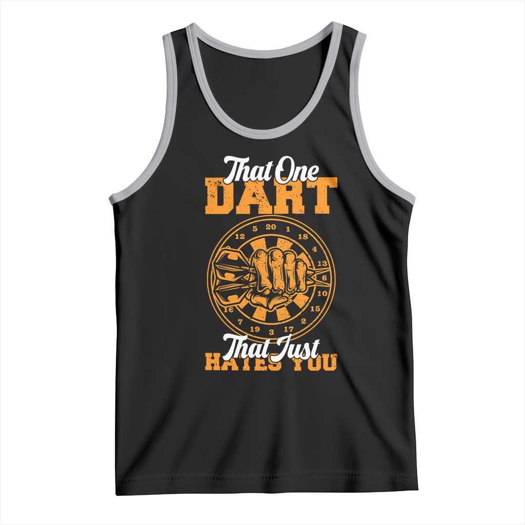 Funny Dartist Pub Game Tank Top That One Dart That Just Hates You TS12 Black Athletic Heather Print Your Wear
