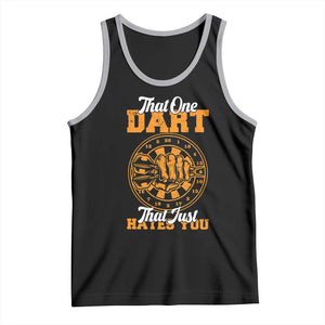 Funny Dartist Pub Game Tank Top That One Dart That Just Hates You TS12 Black Athletic Heather Print Your Wear