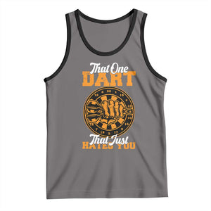 Funny Dartist Pub Game Tank Top That One Dart That Just Hates You TS12 Deep Heather Black Print Your Wear