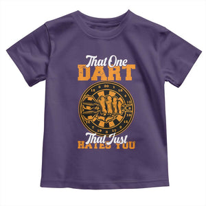 Funny Dartist Pub Game Toddler T Shirt That One Dart That Just Hates You TS12 Purple Print Your Wear