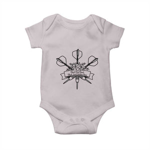 Funny Darts Sarcasm Baby Onesie That One Dart That Just Hates You TS12 Ice Gray Print Your Wear