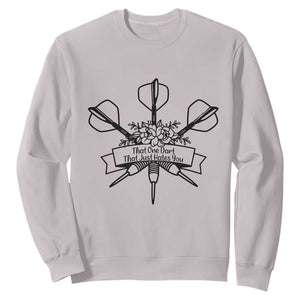 Funny Darts Sarcasm Sweatshirt That One Dart That Just Hates You TS12 Ice Gray Print Your Wear