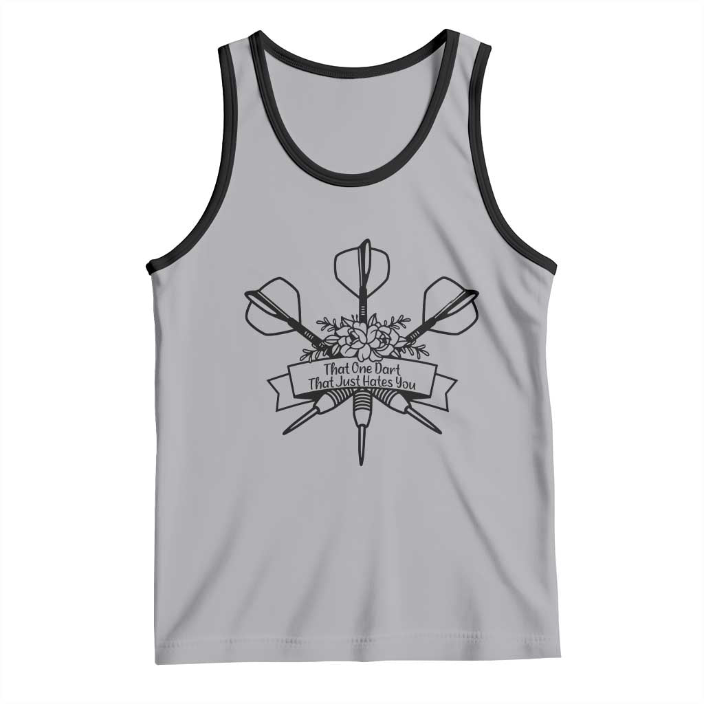 Funny Darts Sarcasm Tank Top That One Dart That Just Hates You TS12 Athletic Heather Black Print Your Wear