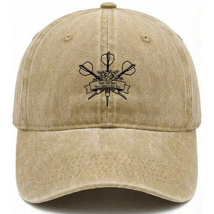 Funny Darts Sarcasm Washed Cotton Baseball Cap That One Dart That Just Hates You TS12 Print Your Wear