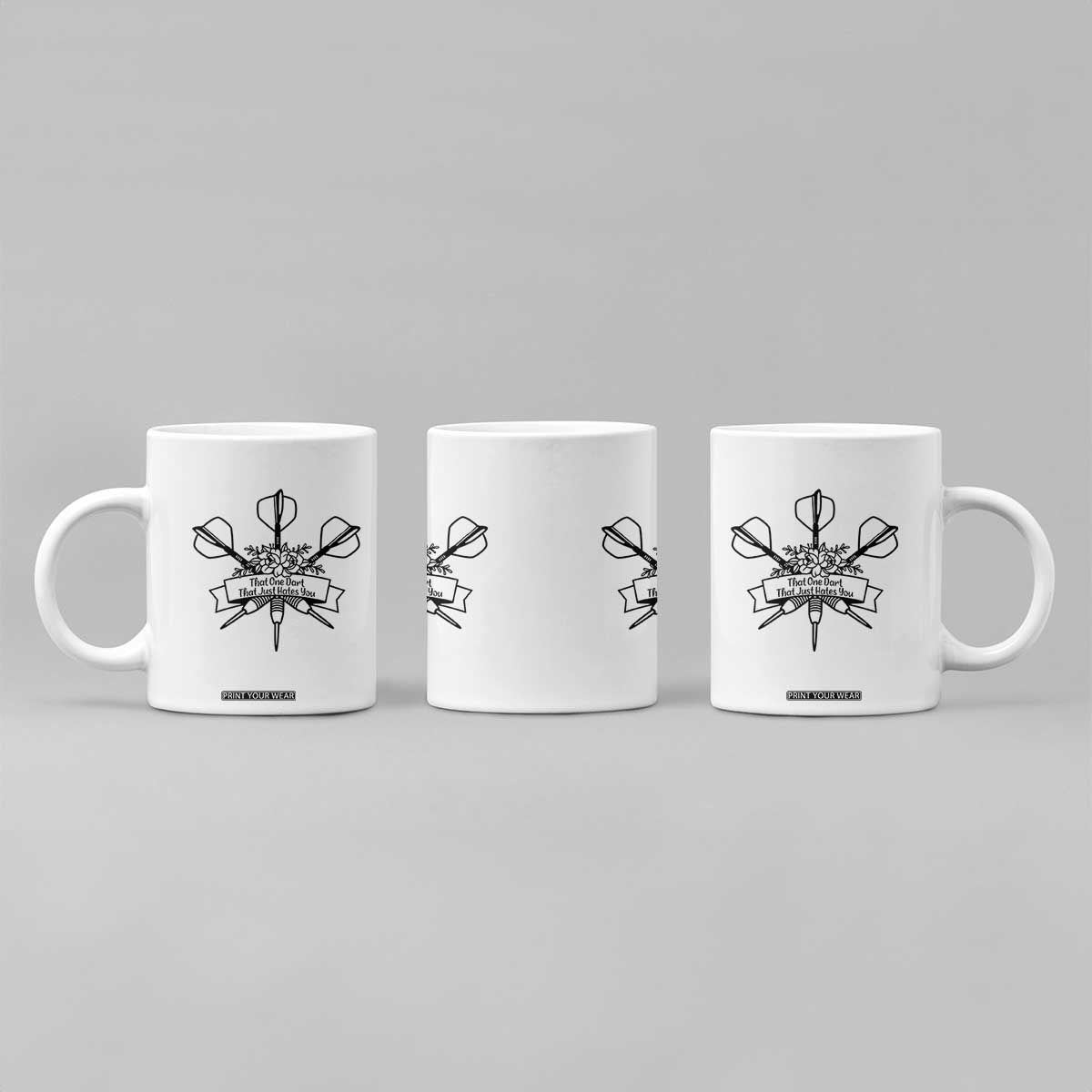 Funny Darts Sarcasm Coffee Mug That One Dart That Just Hates You TS12 Print Your Wear
