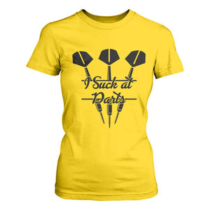 Funny I Suck At Darts T Shirt For Women Bar Game Lover Dartist Gift TS12 Daisy Print Your Wear