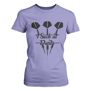 Funny I Suck At Darts T Shirt For Women Bar Game Lover Dartist Gift TS12 Violet Print Your Wear