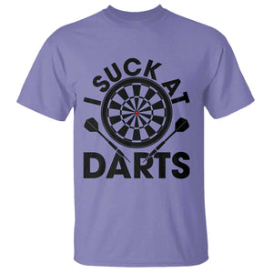 Funny I Suck At Darts T Shirt Darts Lover Gift For Bad Players TS12 Violet Print Your Wear