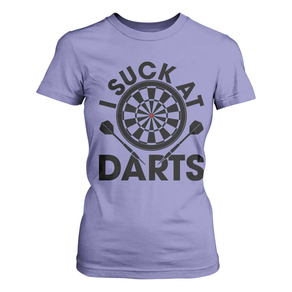 Funny I Suck At Darts T Shirt For Women Darts Lover Gift For Bad Players TS12 Violet Print Your Wear