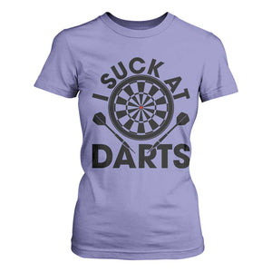 Funny I Suck At Darts T Shirt For Women Darts Lover Gift For Bad Players TS12 Violet Print Your Wear
