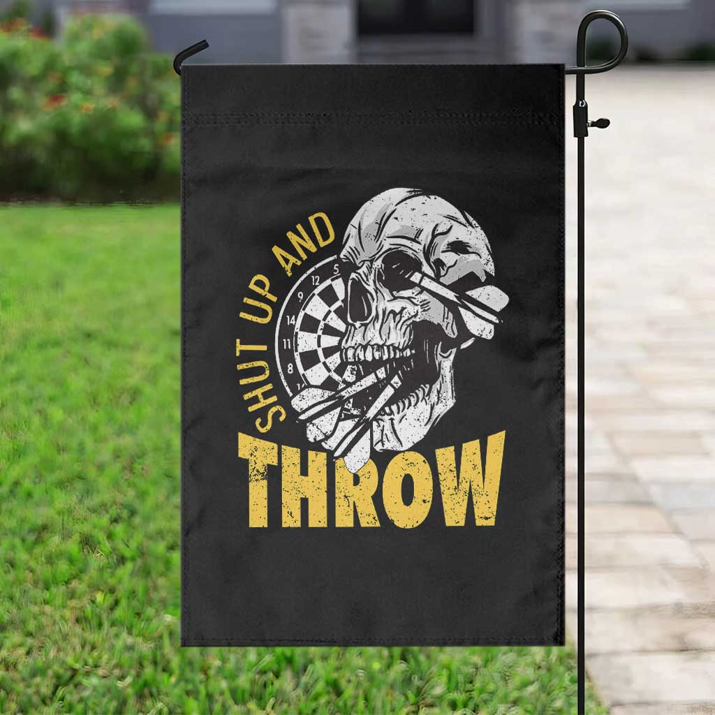 Funny Skeleton Darts Player Garden Flag I Suck At Darts TS12 Print Your Wear