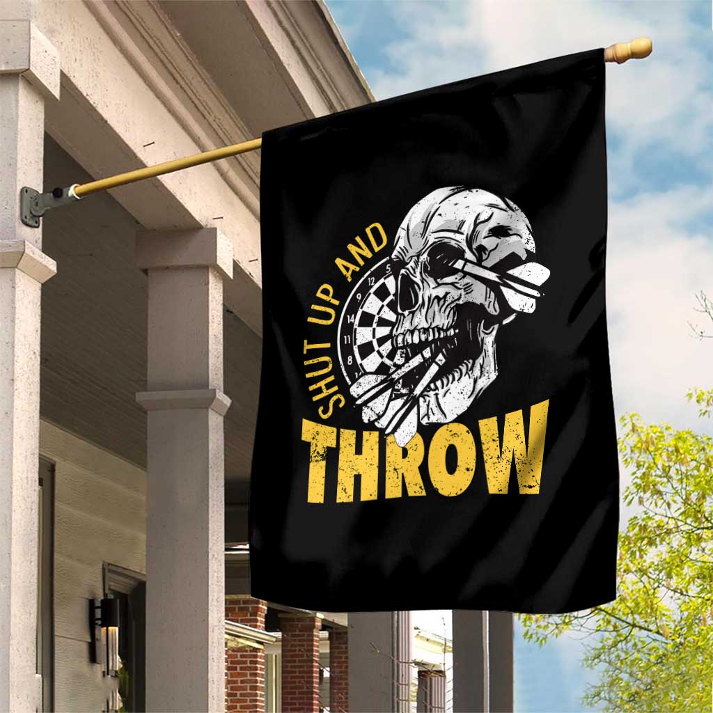 Funny Skeleton Darts Player Garden Flag I Suck At Darts TS12 Print Your Wear