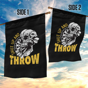 Funny Skeleton Darts Player Garden Flag I Suck At Darts TS12 Print Your Wear