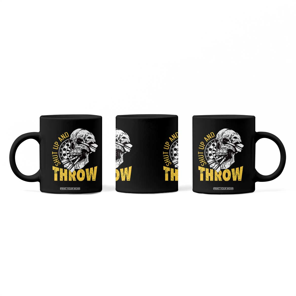 Funny Skeleton Darts Player Coffee Mug I Suck At Darts TS12 Print Your Wear