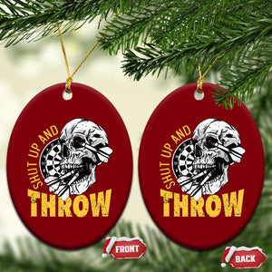 Funny Skeleton Darts Player Ceramic Ornament I Suck At Darts TS12 Print Your Wear