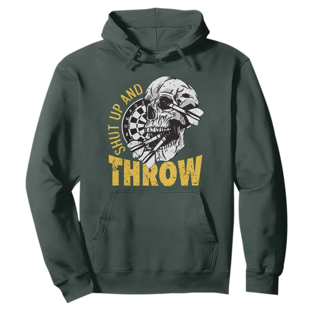 Funny Skeleton Darts Player Hoodie I Suck At Darts TS12 Dark Forest Green Print Your Wear