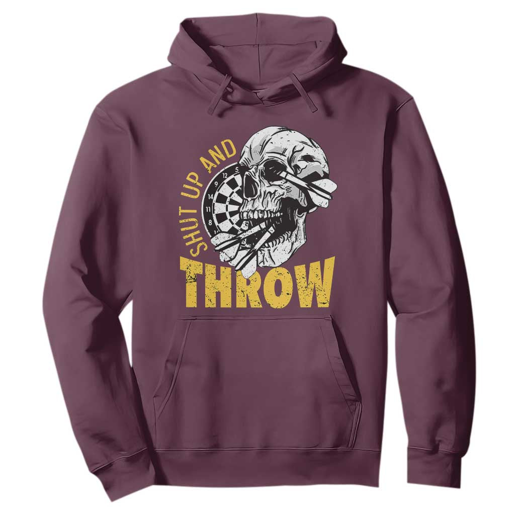 Funny Skeleton Darts Player Hoodie I Suck At Darts TS12 Maroon Print Your Wear