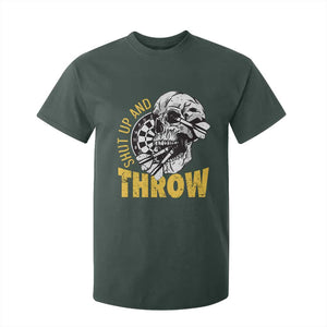 Funny Skeleton Darts Player T Shirt For Kid I Suck At Darts TS12 Dark Forest Green Print Your Wear
