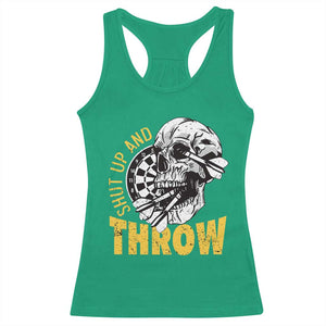 Funny Skeleton Darts Player Racerback Tank Top I Suck At Darts TS12 Irish Green Print Your Wear