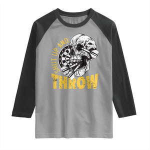Funny Skeleton Darts Player Raglan Shirt I Suck At Darts TS12 Sport Gray Black Print Your Wear
