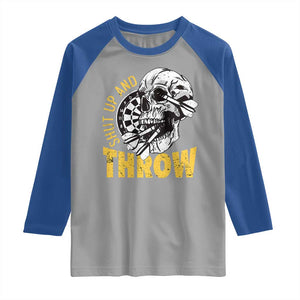 Funny Skeleton Darts Player Raglan Shirt I Suck At Darts TS12 Sport Gray Royal Print Your Wear