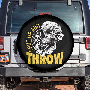 Funny Skeleton Darts Player Spare Tire Cover I Suck At Darts TS12 No hole Black Print Your Wear