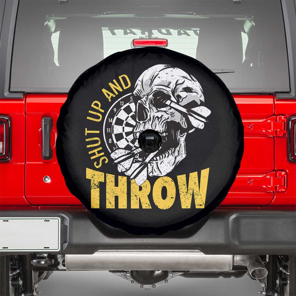 Funny Skeleton Darts Player Spare Tire Cover I Suck At Darts TS12 Black Print Your Wear