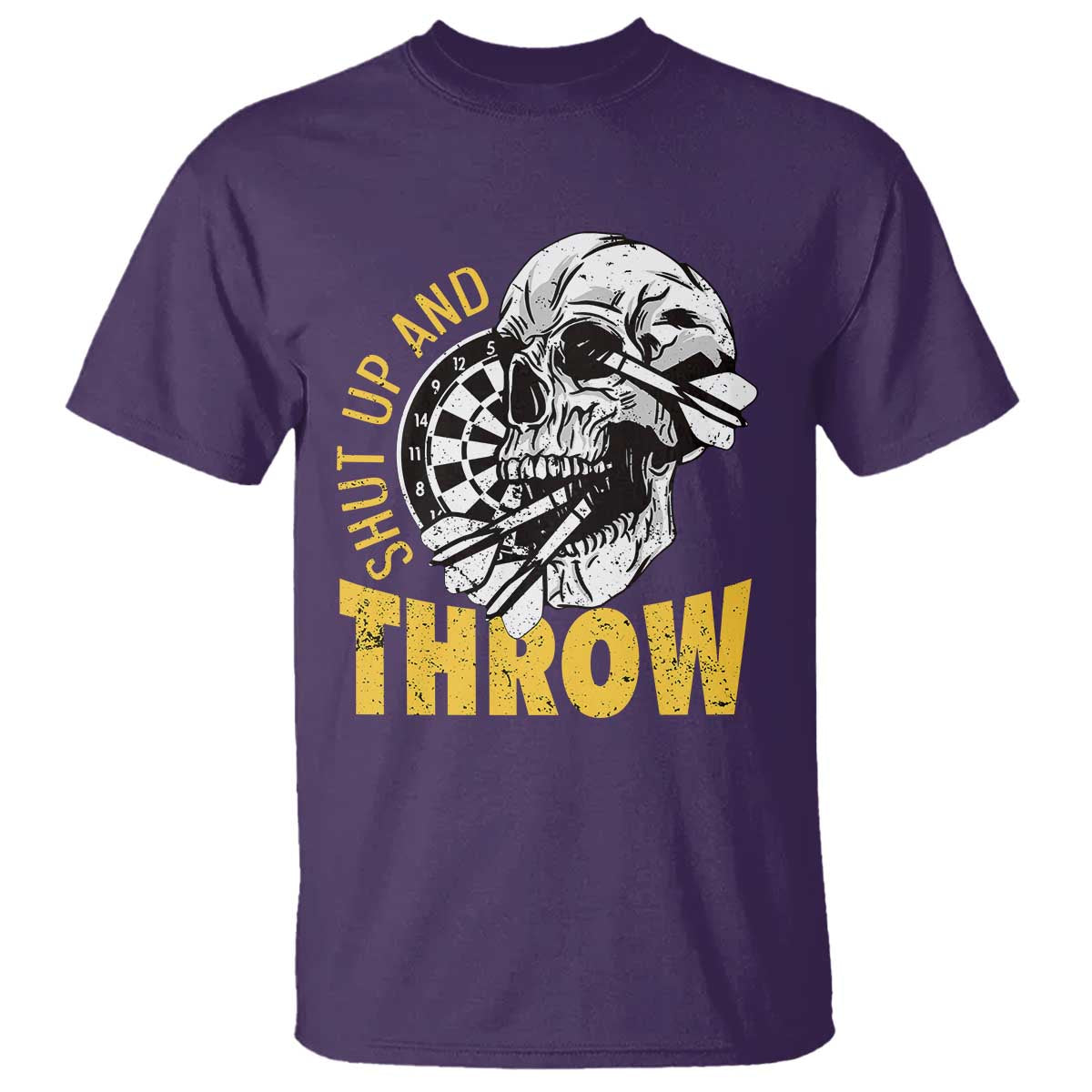 Funny Skeleton Darts Player T Shirt I Suck At Darts TS12 Purple Print Your Wear