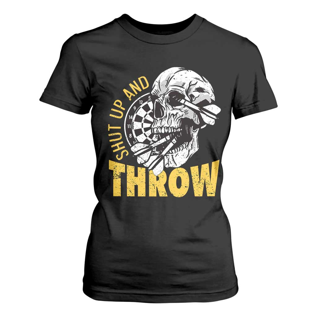 Funny Skeleton Darts Player T Shirt For Women I Suck At Darts TS12 Black Print Your Wear