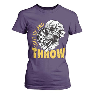 Funny Skeleton Darts Player T Shirt For Women I Suck At Darts TS12 Purple Print Your Wear